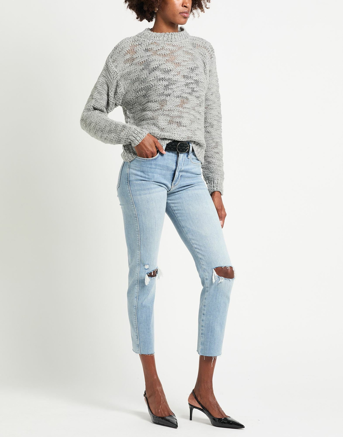 Berna Womens Sweater Light in Grey