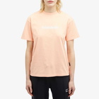 Napapijri Women's Box Logo T-Shirt in Pink Salmon