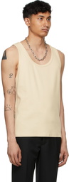 Second/Layer Off-White Ribbed Tank Top