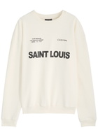 Club 1984 Saint Crew Logo-print Cotton Sweatshirt Cream