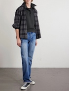 A.P.C. - Logo-Embroidered Cotton-Jersey Polo Shirt - Black