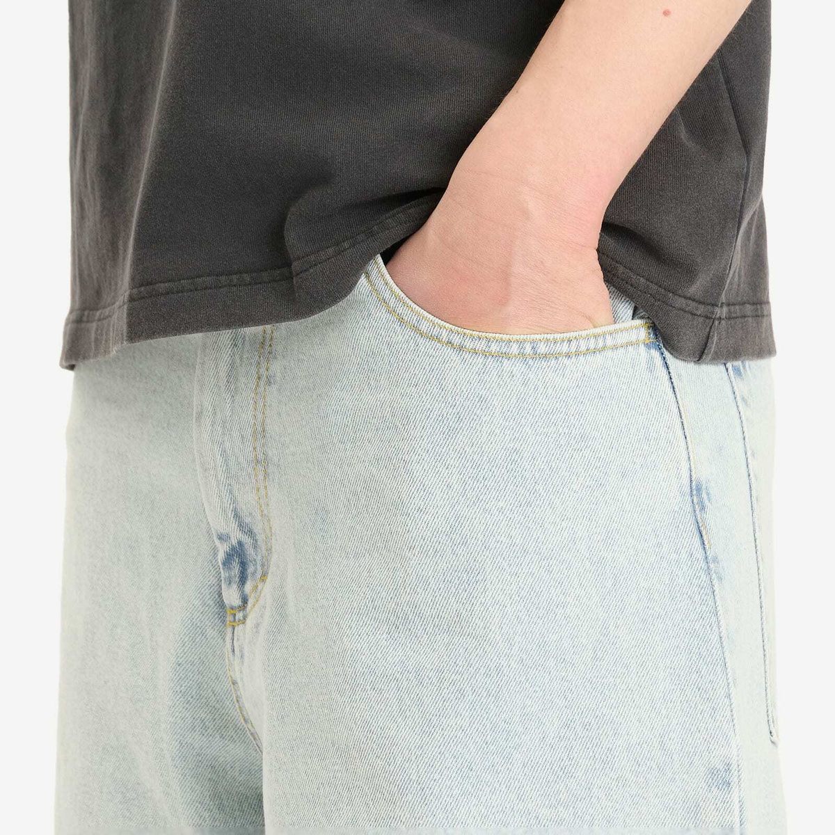 Polar Skate Co. Men's OG Logo Big Boy Jeans in Light Blue