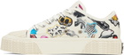Marc Jacobs White 'The Sticker Canvas Sneaker' Sneakers