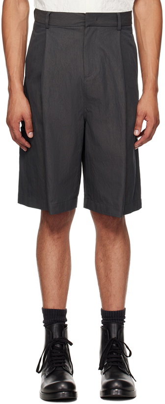 Photo: LE17SEPTEMBRE Black Side Pocket Shorts