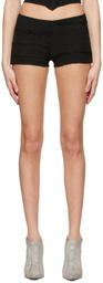 Luna Del Pinal Black Polyester Shorts