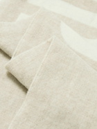 Jacquemus - Fringed Logo-Jacquard Virgin Wool Scarf