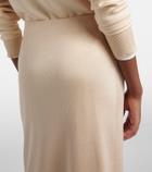 Bottega Veneta Knitted silk midi skirt
