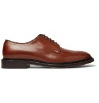 Mr P. - Lucien Polished-Leather Derby Shoes - Men - Tan
