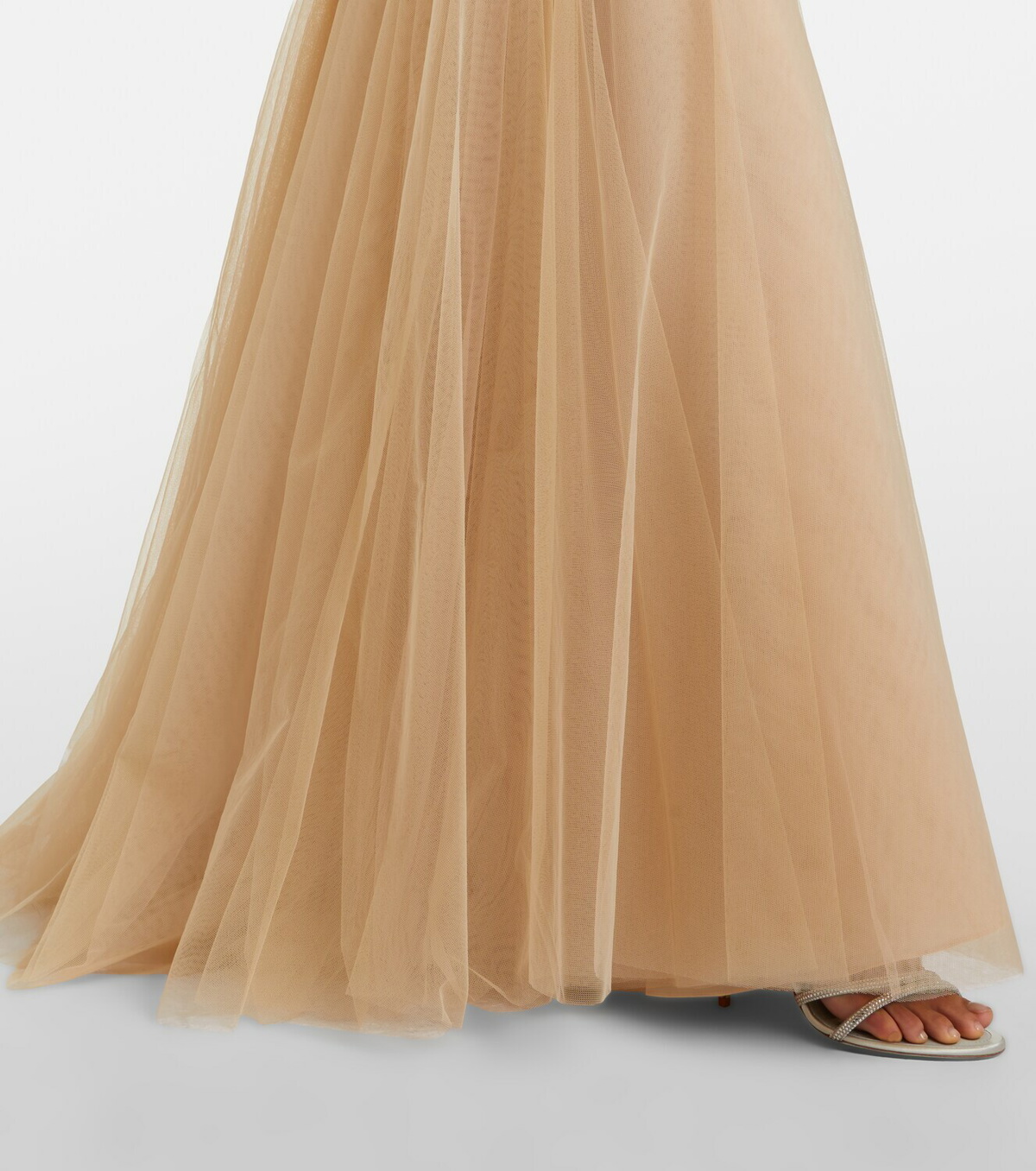 Costarellos Arabella embellished tulle gown