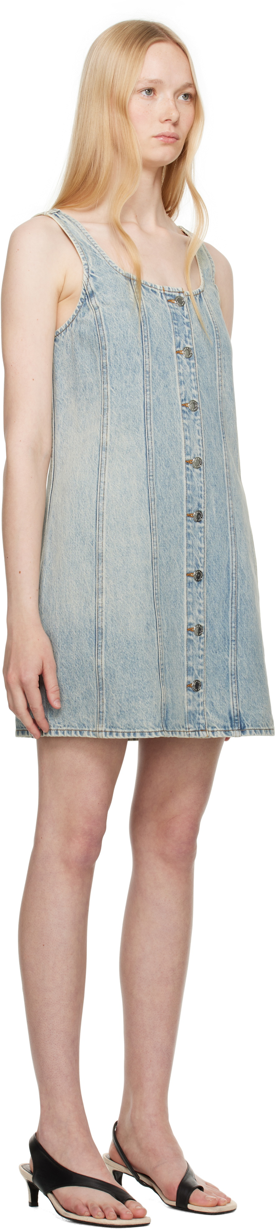 rag & bone Blue Laney Denim Minidress