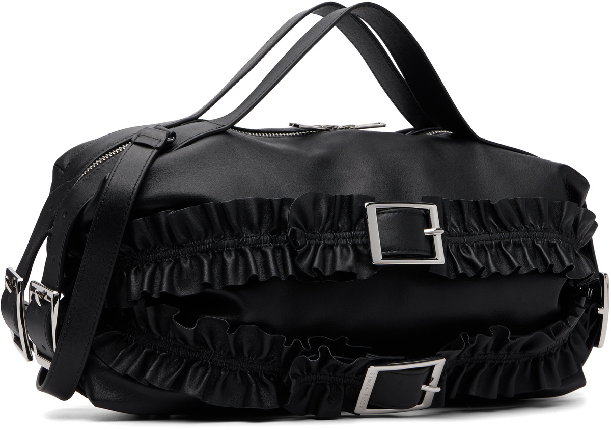 Simone Rocha Black Biker Frill Bag
