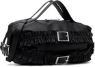 Simone Rocha Black Biker Frill Bag