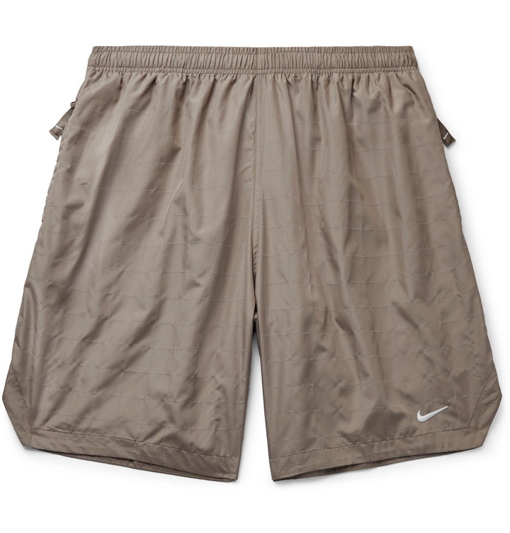 Photo: Nike - Flash Wide-Leg Printed Shell Shorts - Brown