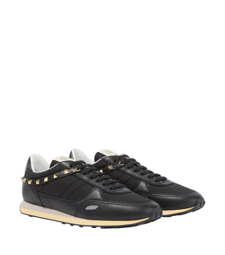 Photo: Valentino Garavani Stud Up leather-trimmed sneakers