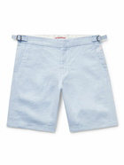 Orlebar Brown - Norwich Slim-Fit Linen Shorts - Blue