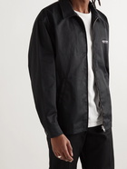 Neighborhood - Drizzler Logo-Print Twill Overshirt - Black