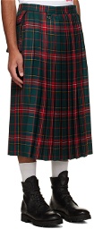 Undercover Green Pleated Skirt