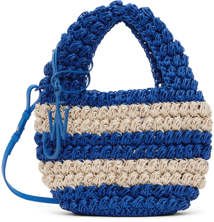 Photo: JW Anderson Blue & Off-White Popcorn Basket Crossbody Bag