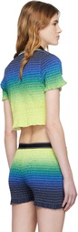 Casablanca Multicolor Gradient Short Sleeve Polo