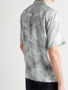 Theory - Noll Camp-Collar Printed Lyocell-Twill Shirt - Gray
