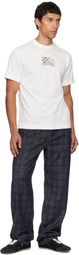 Burberry Navy Loose Check Jeans