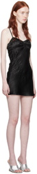 Anna October Black Waterlily Minidress
