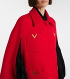 Valentino VLogo wool cape