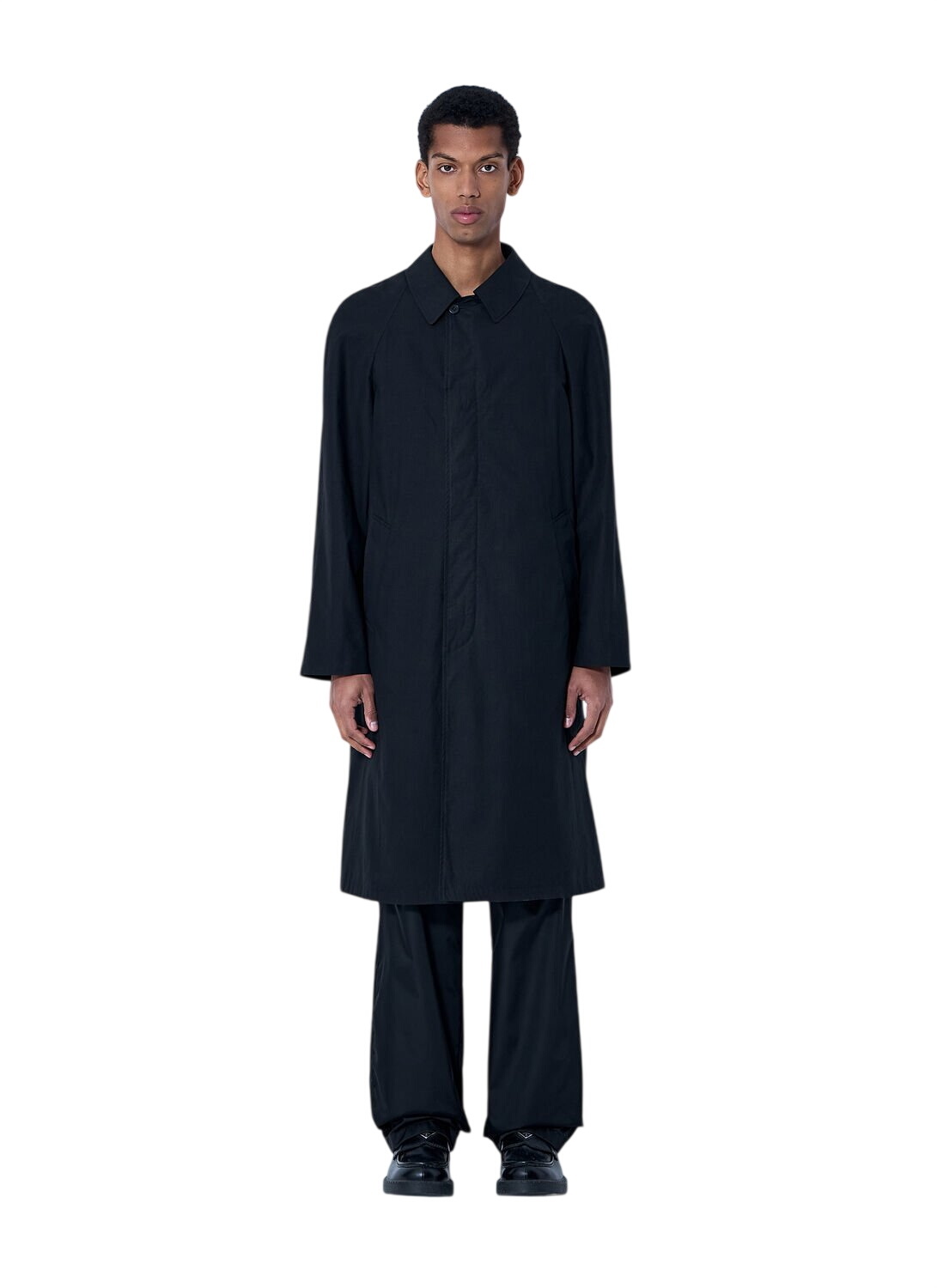 Prada Grey Techno Poplin Travel Coat Prada