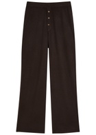 Guest In Residence Everywear Wide-leg Cashmere Trousers Black