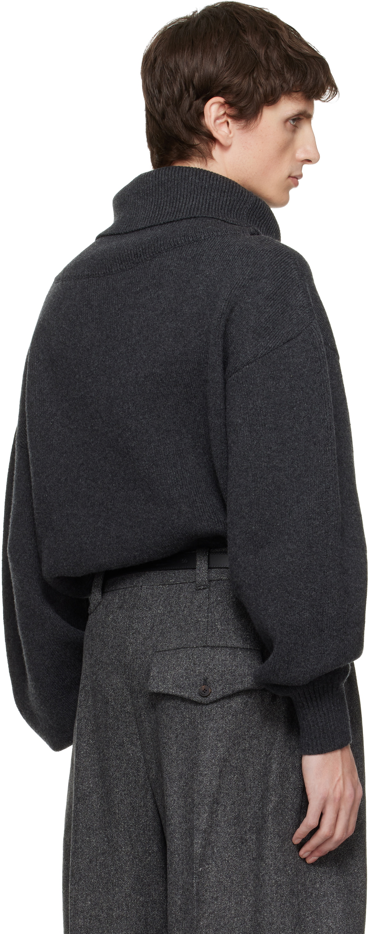 JACQUEMUS Gray 'The Pallone' Sweater