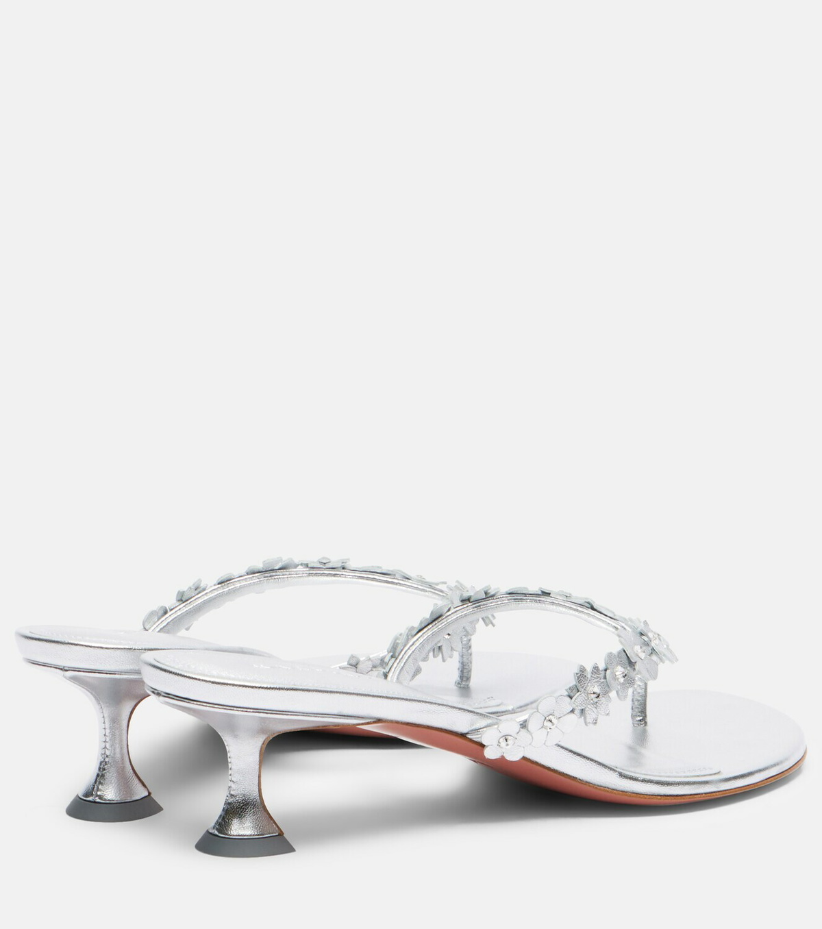 Amina Muaddi Janis embellished leather thong sandals