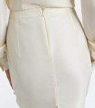 Gucci Silk faille pencil skirt