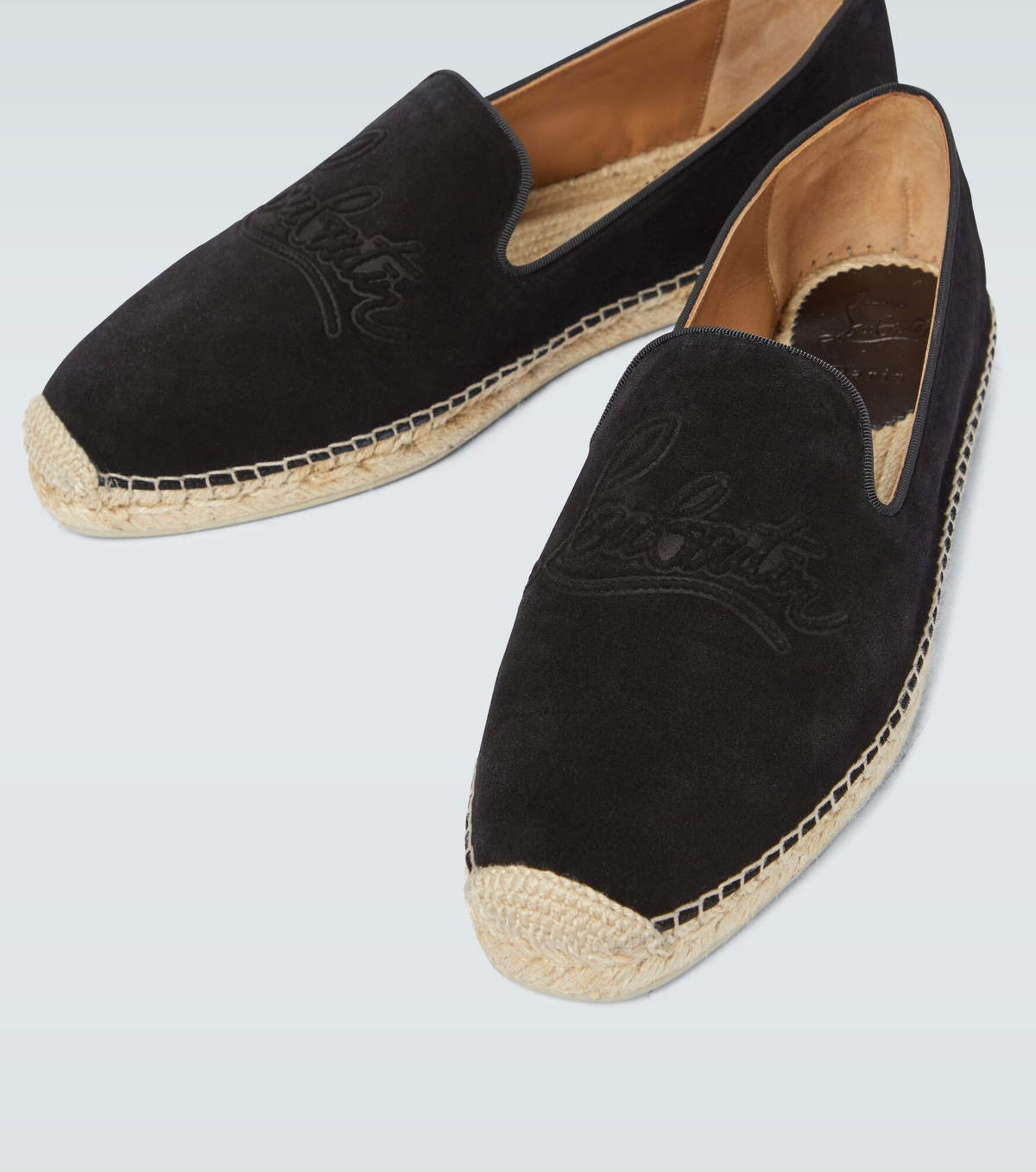 Christian Louboutin - Esparadra suede espadrilles