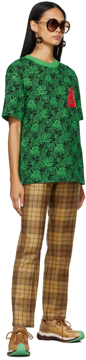 SSENSE WORKS SSENSE Exclusive Jeremy O. Harris Black & Green Rose T-Shirt