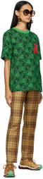 SSENSE WORKS SSENSE Exclusive Jeremy O. Harris Black & Green Rose T-Shirt
