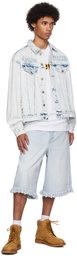 drew house Blue Printed Denim Jacket