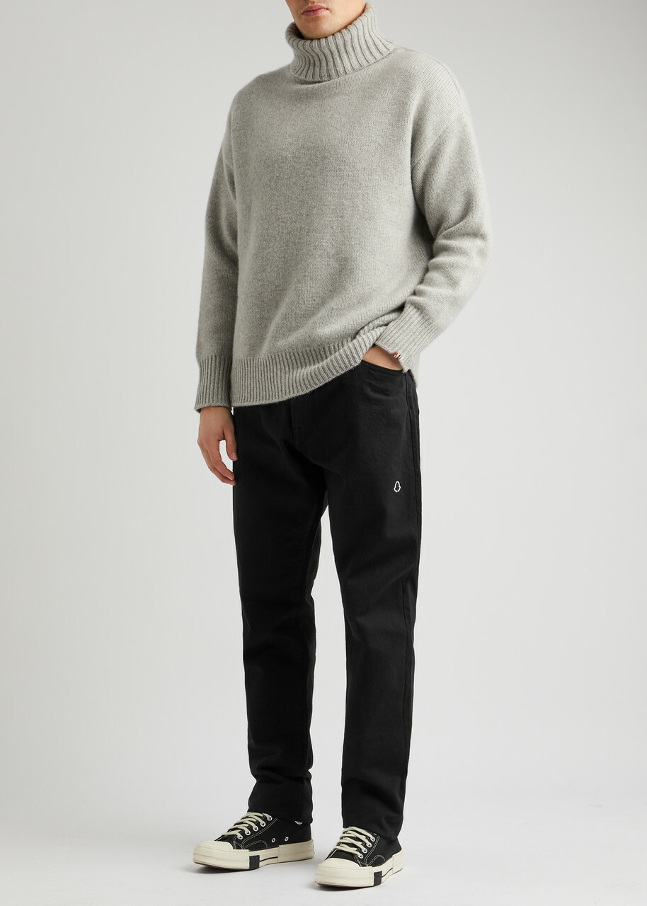 Moncler Genius 7 Moncler Frgmt Straight-leg Jeans Black