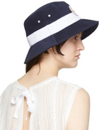 SJYP Navy Terrycloth Bucket Hat