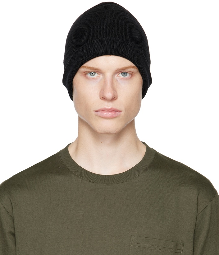 Photo: Norse Projects ARKTISK Black Top Tech Beanie