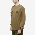 F/CE. Men's Long Sleeve Fast-Dry Utility T-Shirt in Olive