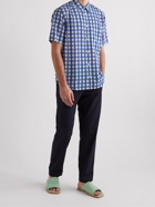 Jacquemus - Melo Gingham Voile Shirt - Blue