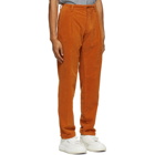 DOPPIAA Orange Corduroy Antioco Trousers