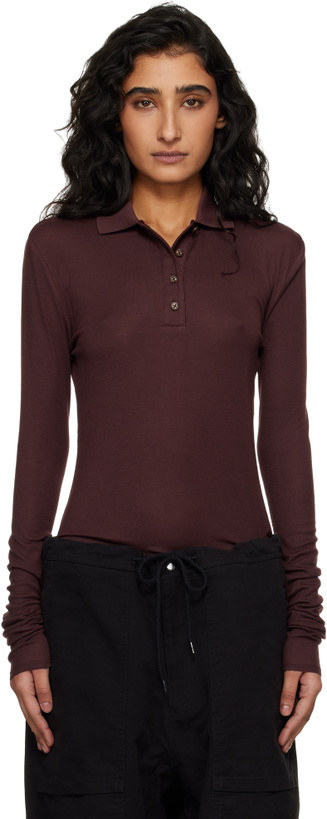Photo: Entire Studios Brown LS Polo