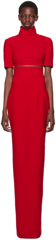 Photo: Mônot Red Dakota Maxi Skirt