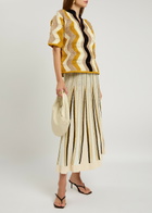 Forte_forte Crotchet Cotton-blend Cardigan Beige