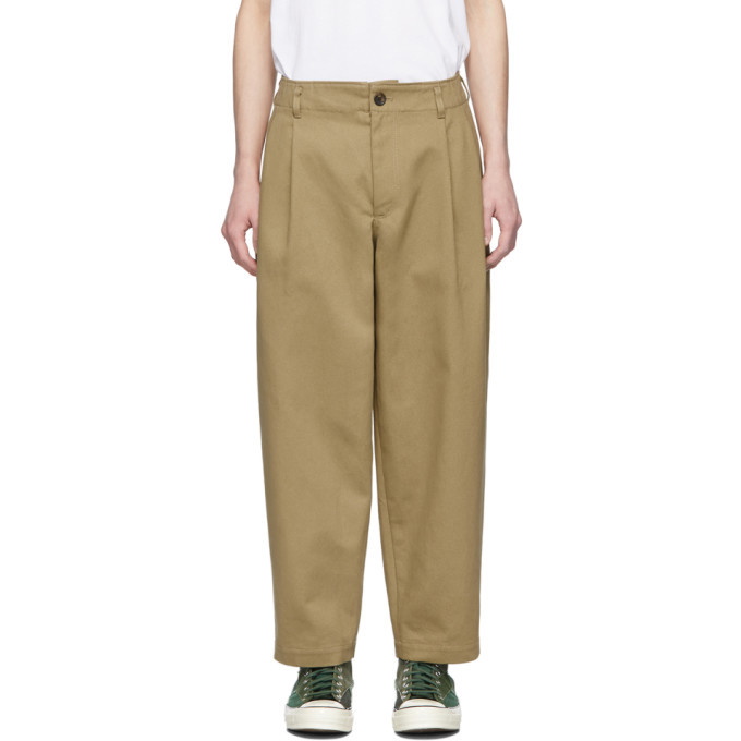 Photo: Comme des Garcons Shirt Beige Workstitch Trousers