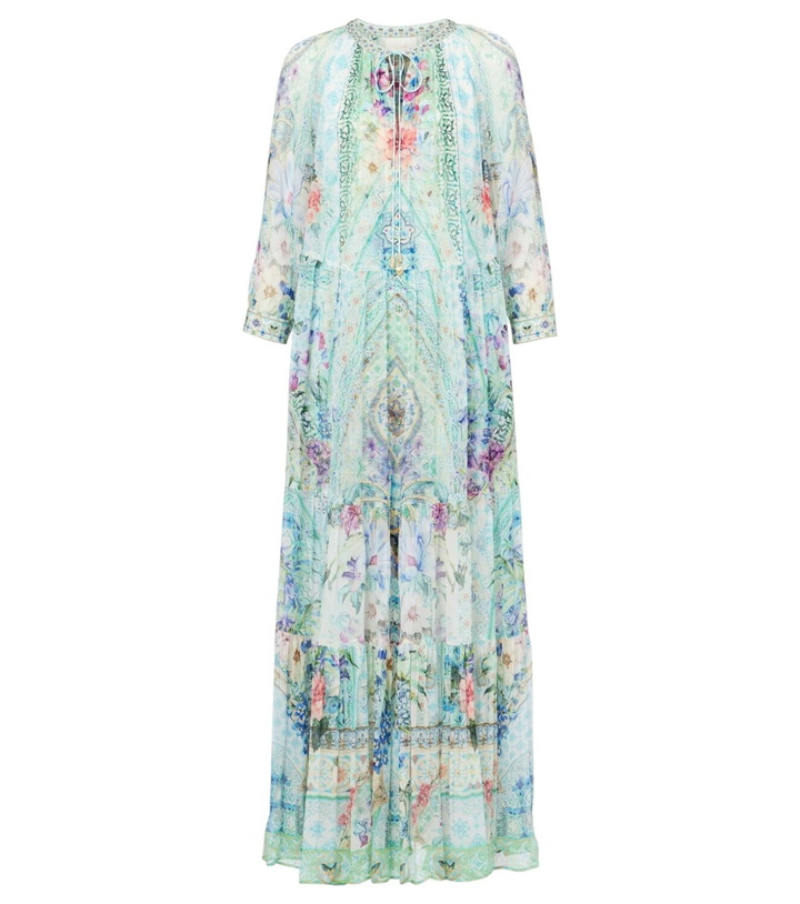 Photo: Camilla Crystal-embellished silk maxi dress