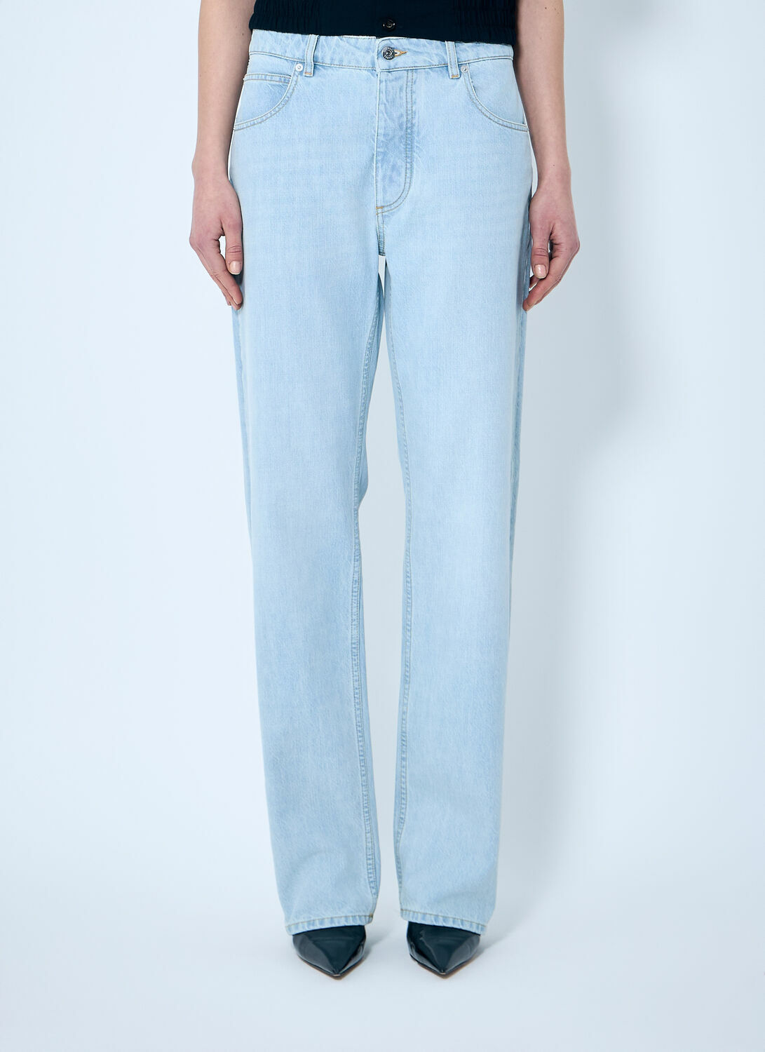 Bottega Veneta Extra Bleach Dirty Denim Jeans