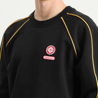 Casablanca Men's Loopback Gradient Piping Raglan Sweatshirt in Black