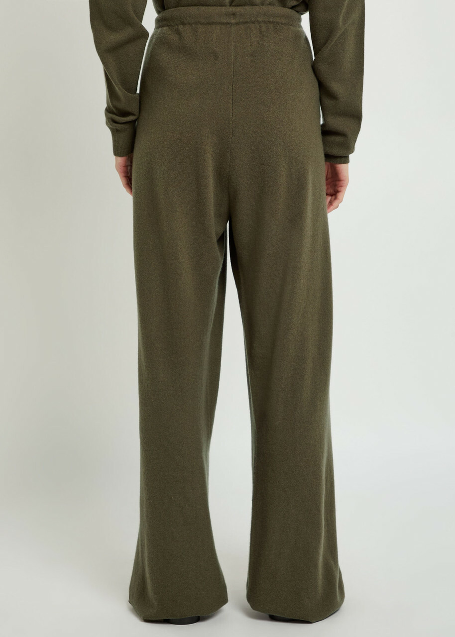 Extreme Cashmere N°462 Slouch Cashmere-blend Trousers - Dark Green - One Size